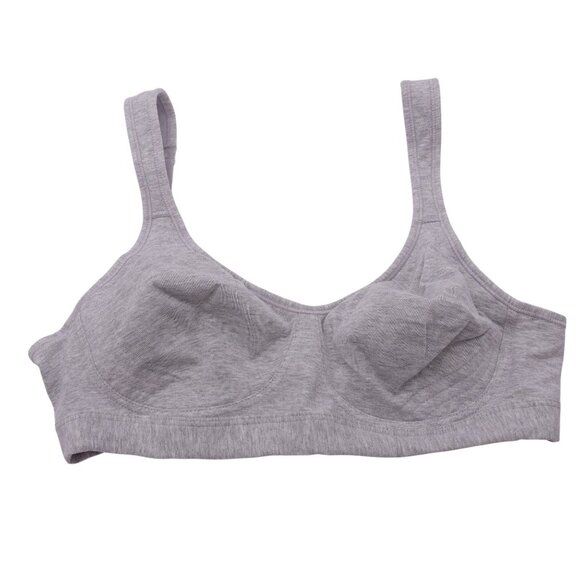 LN Playtex 18 Hour Ultimate Lift Cotton Wireless Bra Sz 36B Grey Full Coverage - Picture 2 of 8